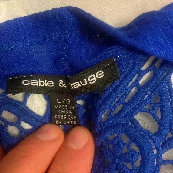 Cotton/viscose asymmetrical front edges  decorative summer blouse New ! - Picture 5 of 6